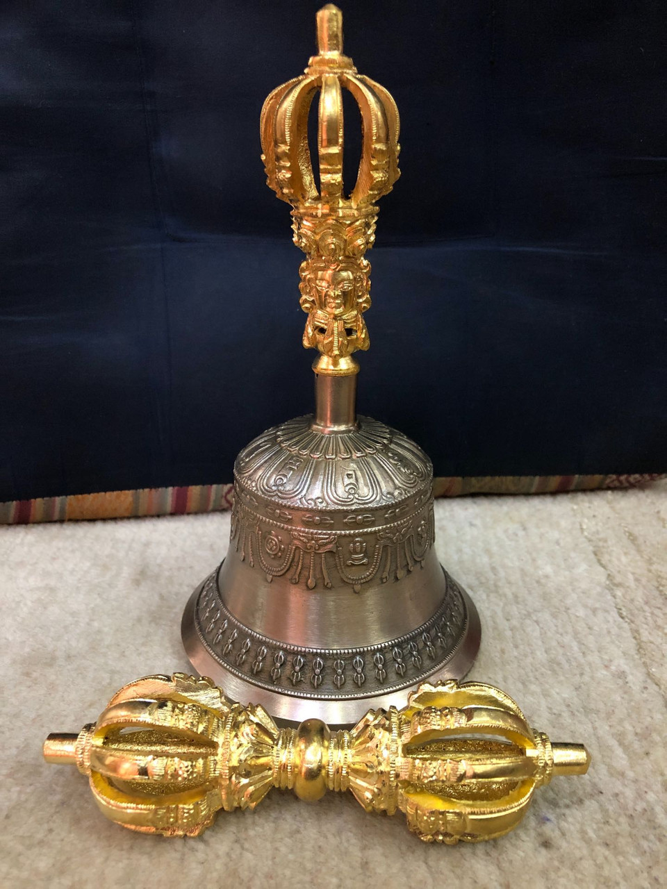 Antiqued Tibetan Buddhist Bell and Dorje Set – Vajracrafts