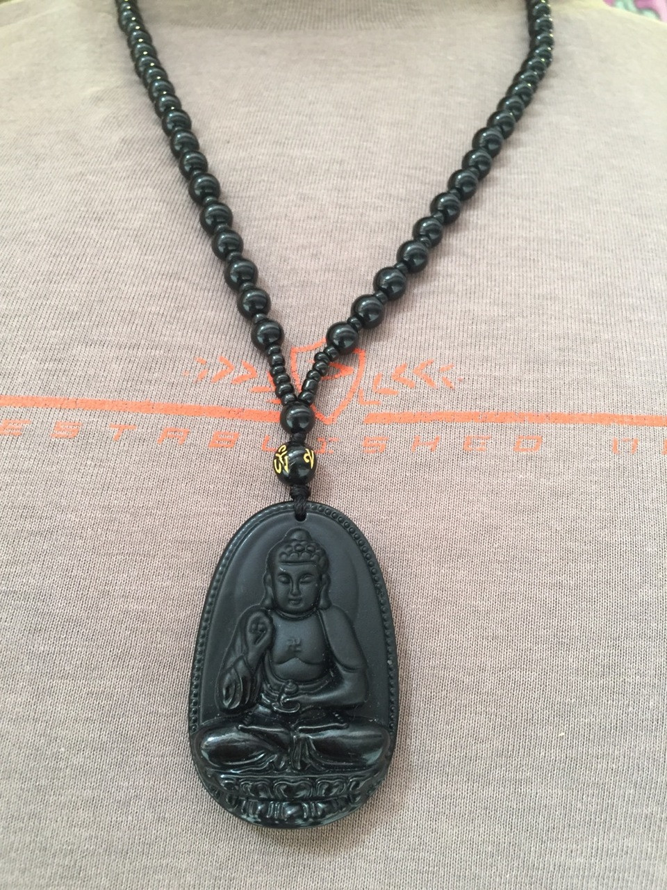 A NEW BEGINNING Buddhist Mala Necklace Matte Natural Black Onyx Mala Beads  108 Ethically-sourced Gemstone Artisan Buddha Mala Necklace 