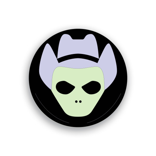 Cowboy Alien Sticker / Decal / Bumper Sticker