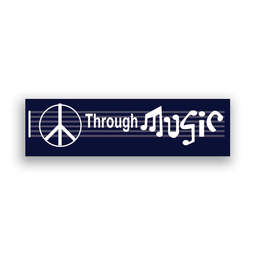 Peace Through Music Sticker / Decal / Bumper Sticker