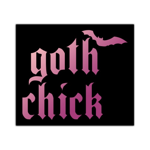 Goth Chick Sticker / Decal / Bumper Sticker