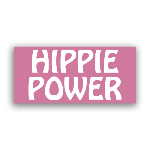 Pink Hippie Power Sticker / Decal / Bumper Sticker