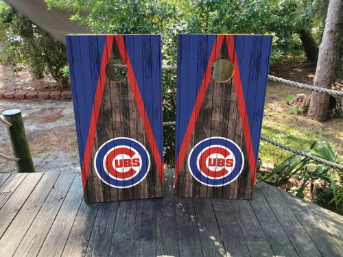 Chicago Cubs Cornhole Wraps / Skins - Design 7