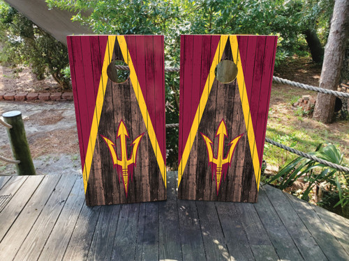 Arizona State Sun Devils Cornhole Wraps / Skins - Design 7