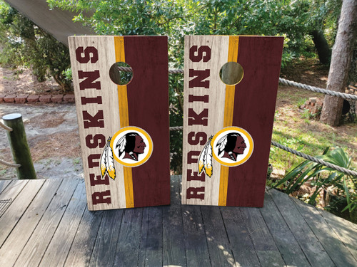 Washington Redskins Cornhole Wraps / Skins - Design 4