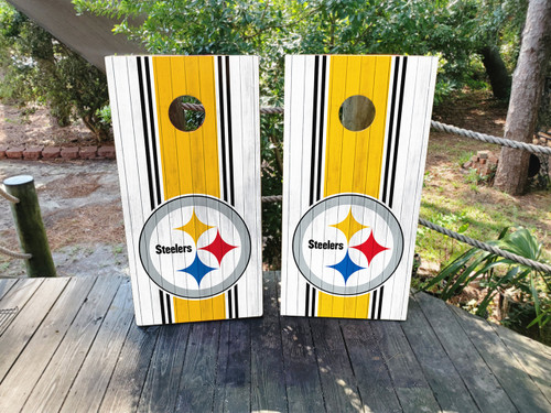 Pittsburgh Steelers Cornhole Wraps / Skins - Design 2