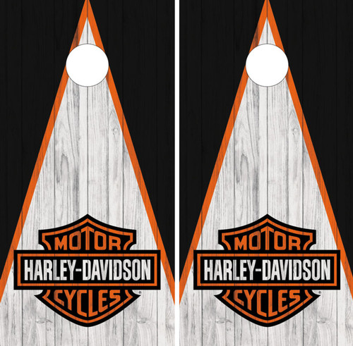Harley Davidson Cornhole Wraps / Skins - Design 2