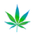 Blue and Green Pot Sticker / Decal / Bumper Sticker / Weed / Cannabis