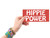 Red Hippie Power Sticker / Decal / Bumper Sticker