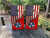 USA Flag Tennessee Flag Cornhole Wraps / Cornhole Skins - Design 1