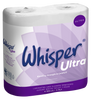 Whisper Ultra Toilet Tissue White 3Ply Pack Size 40 Rolls