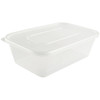 650ml  Rectangular Plastic Containers & Lids Pack Size 250