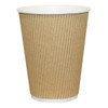 Hot Drink Cup Ripple Wall Kraft 16oz Pack Size 500