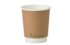 Kraft Paper Double Wall Cups PLA Lined 8oz Pack Size 500