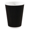 Hot Drink Cup Ripple Wall Black 8oz Pack Size 500