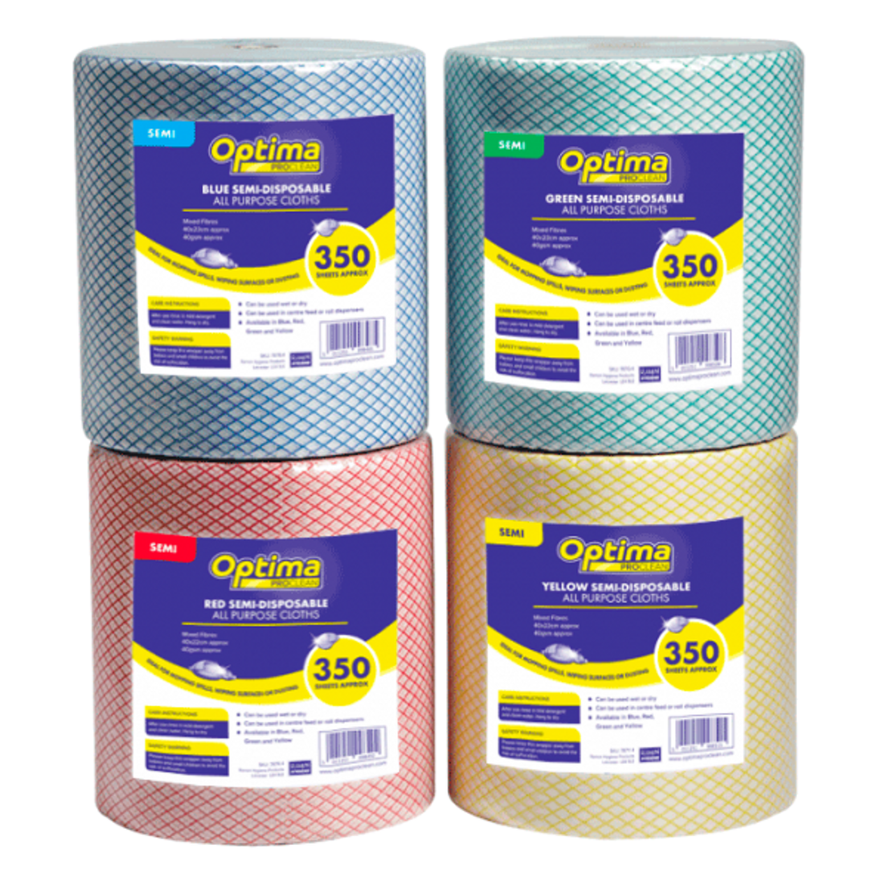 Optima All Purpose Cloths Pack Size 1Roll