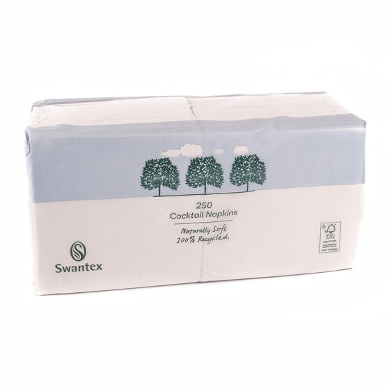 Napkins 2Ply 25cm 4 Fold White Pack Size 2000