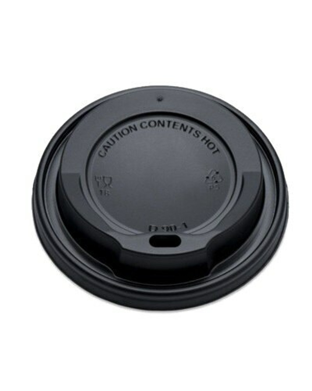 Hot Drink Cup Lid Black Sip Through 12/16oz Pack Size 50