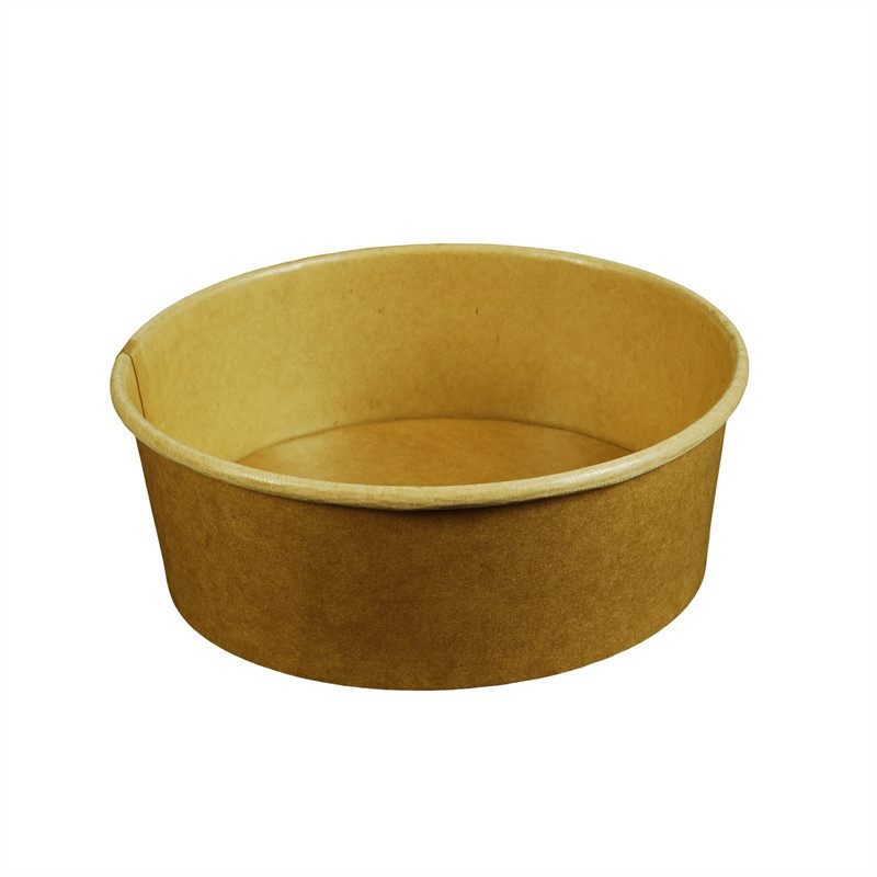 Kraft Round Food Container 750ml Base and Lid Pack Size 100