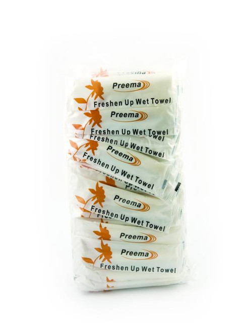 Freshen Up Wet Hand Towels Wrapped Singular Pack Size 100