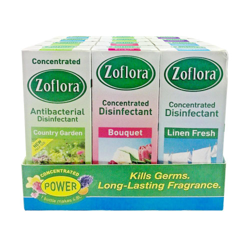 Zoflora Disinfectant Variety 12x120ml Bottles