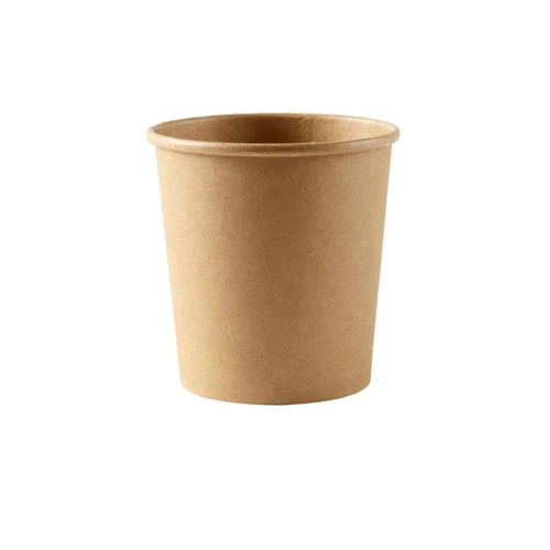 Heavy Duty Kraft Soup Cup & PP Vented Lid 16oz