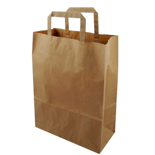 Brown Paper Take Away Bags with Twisted Handles - Jumbo