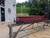 8' Bench Riding Car assembled with 7-1/2" Modern Trucks, Air Brakes, Air Brake Line Kit, Couplers, and painted Tuscan Red (Refurbished)