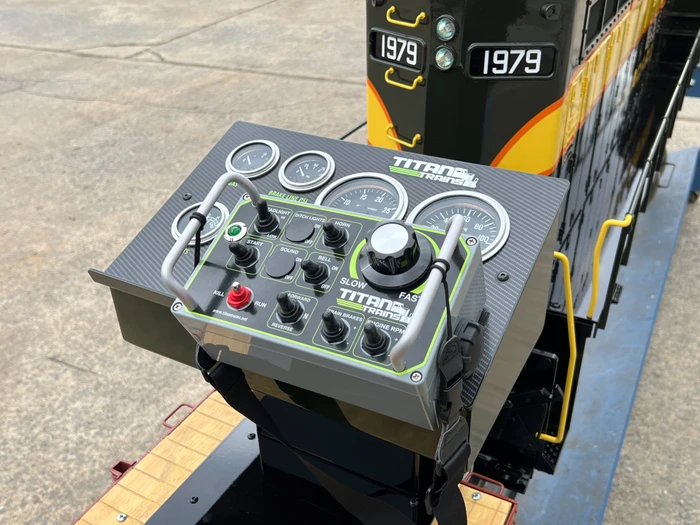 Wireless Controller The Wireless Controller has everything the Tethered Electronic Control has but totally wireless to allow you to have full control over your locomotive from a distance. This is our 4th generation wireless control, our best yet! This system is very rugged, easy to use and has a range of several hundred feet. Automatic shut off features are built-in in case the unit goes out of range or loses battery power. Comes with neck strap.