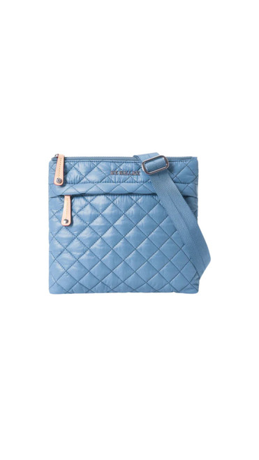 Metro Flat Crossbody in Cornflower Blue