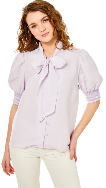 Peggy Top - Linen - Orchid Hush