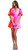 Letty Dress- Pink Paintbrush Swirl