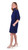 Poppy Dress- Navy Cotton Poplin