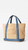 Small Raffia Tote in Raffia and Denim