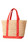 Large Raffia Tote in Raffia and Cherry