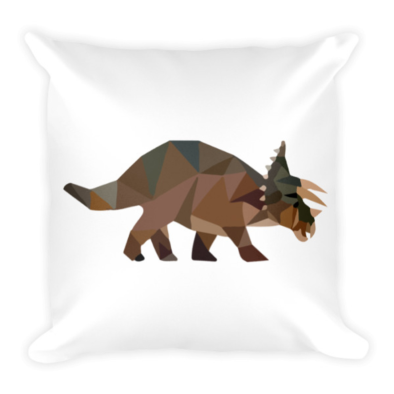 Triceratops Polygon Basic Pillow The Dino Reserve