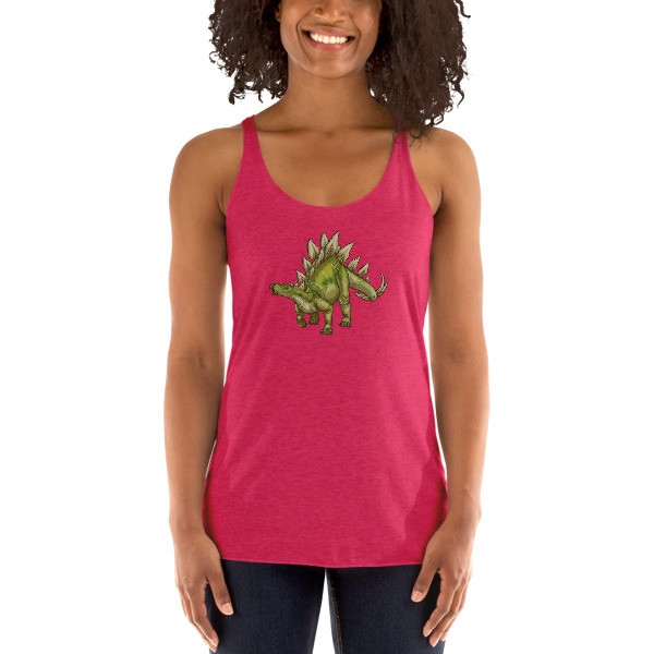 Stegosaurus Women's Racerback Tank The Dino Reserve