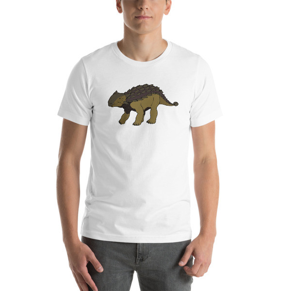 T-shirt Ankylosaurus - Design Dinosaure Vieilli, Coupe Classique - Pour Hommes, Femmes, Enfants Fans De Paléontologie