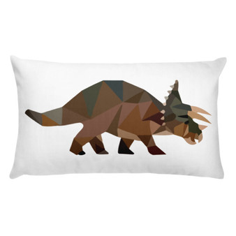 dinosaur pillow, triceratops pillow
