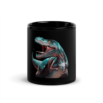 Black T-Rex Glossy Mug