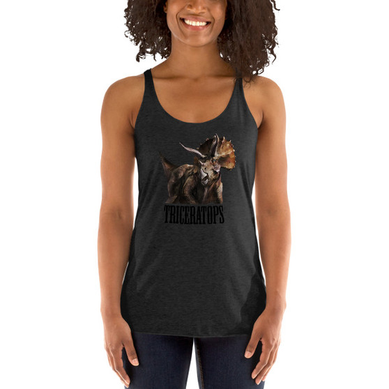 Triceratops III Women's Racerback Tank