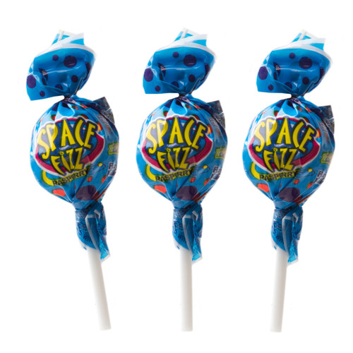 Space Fizz Lollipops - Blue Raspberry