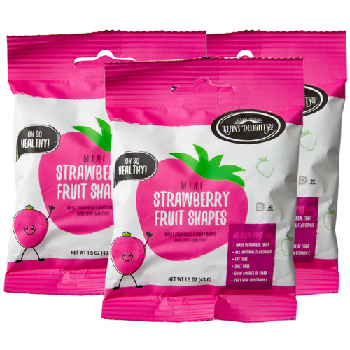 Mini Strawberry Fruit Shapes Gummies - 12CT