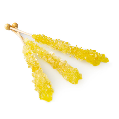 Gold Large Rock Candy Crystal Stick - Wrapped Gold Large Rock Candy Crystal Stick - Wrapped