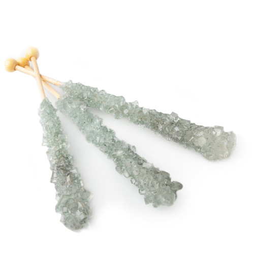 Silver Large Rock Candy Crystal Stick - Wrapped Silver Large Rock Candy Crystal Stick - Wrapped