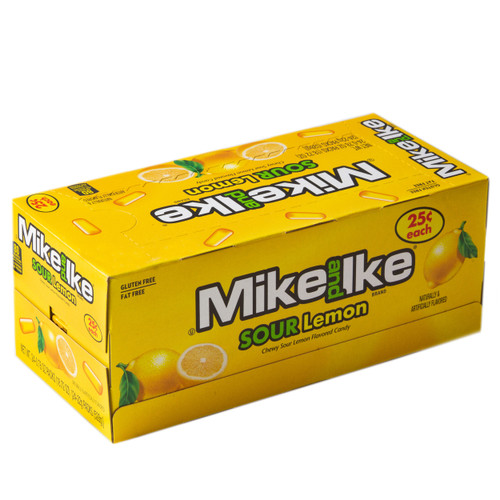 Mike & Ike Jelly Candy - Sour Lemon - 24CT Box Mike & Ike Jelly Candy - Sour Lemon - 24CT Box