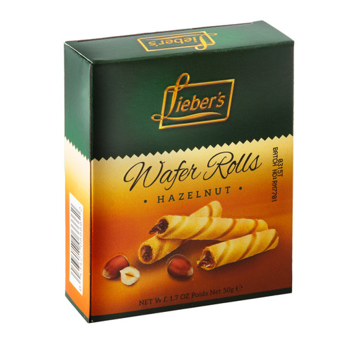 Mini Hazelnut Wafer Rolls - 1.7oz Box Mini Hazelnut Wafer Rolls - 1.7oz Box