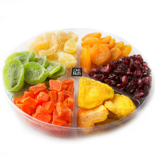 Tu BiShvat Six Section Dried Fruit Gift Tray Platter Tu BiShvat Six Section Dried Fruit Gift Tray Platter