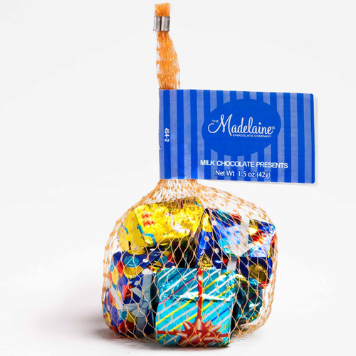 Milk Chocolate Present Mesh Bags - 24CT Tub