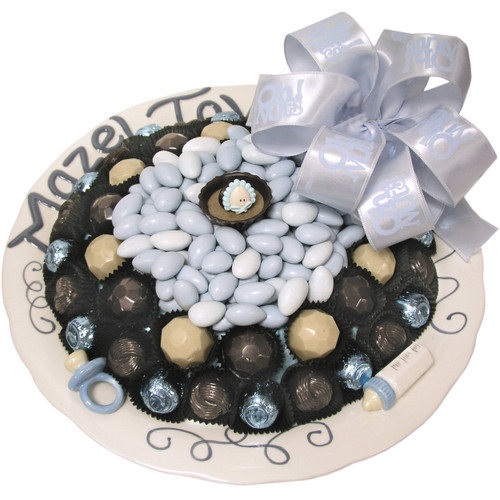 Mazel Tov Baby Boy Ceramic Plate Mazel Tov Baby Boy Ceramic Plate